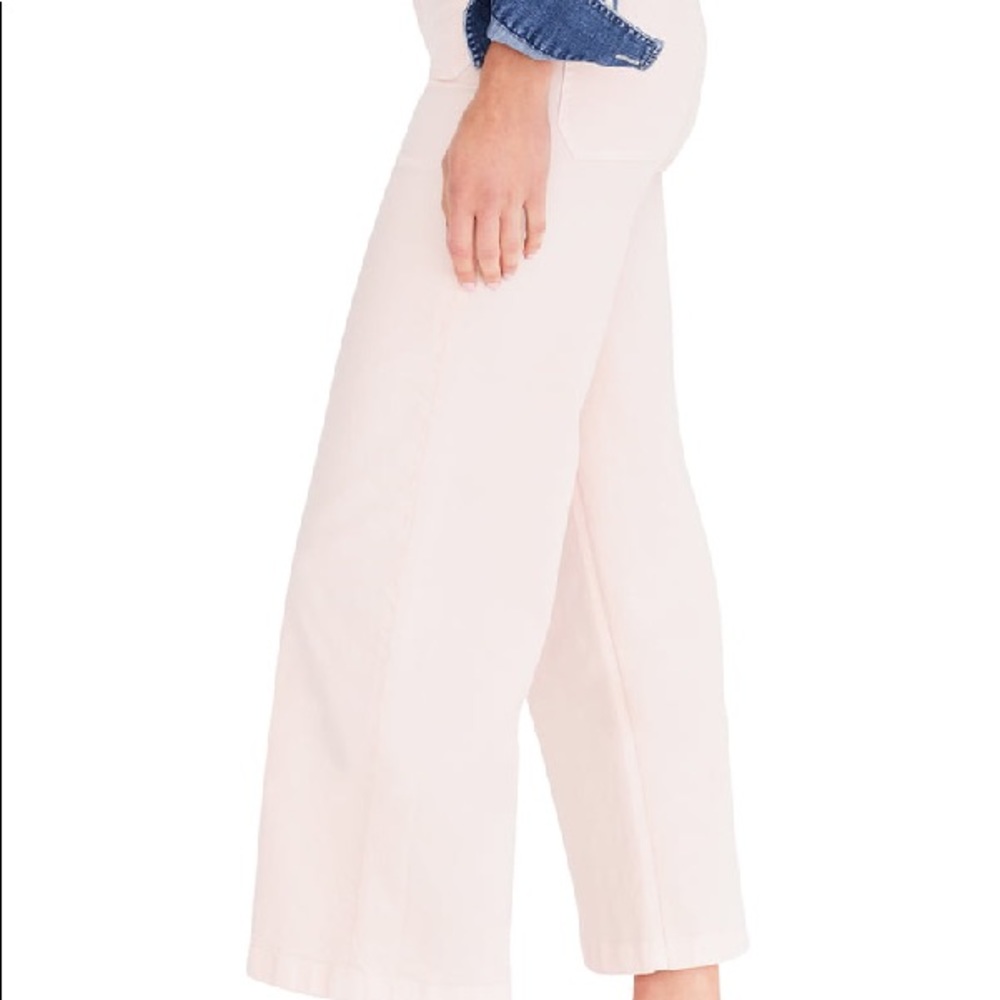 J.Crew Point Sur Cropped Wide Leg in Subtle Pink
